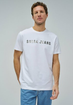 Camiseta estampada - weiß