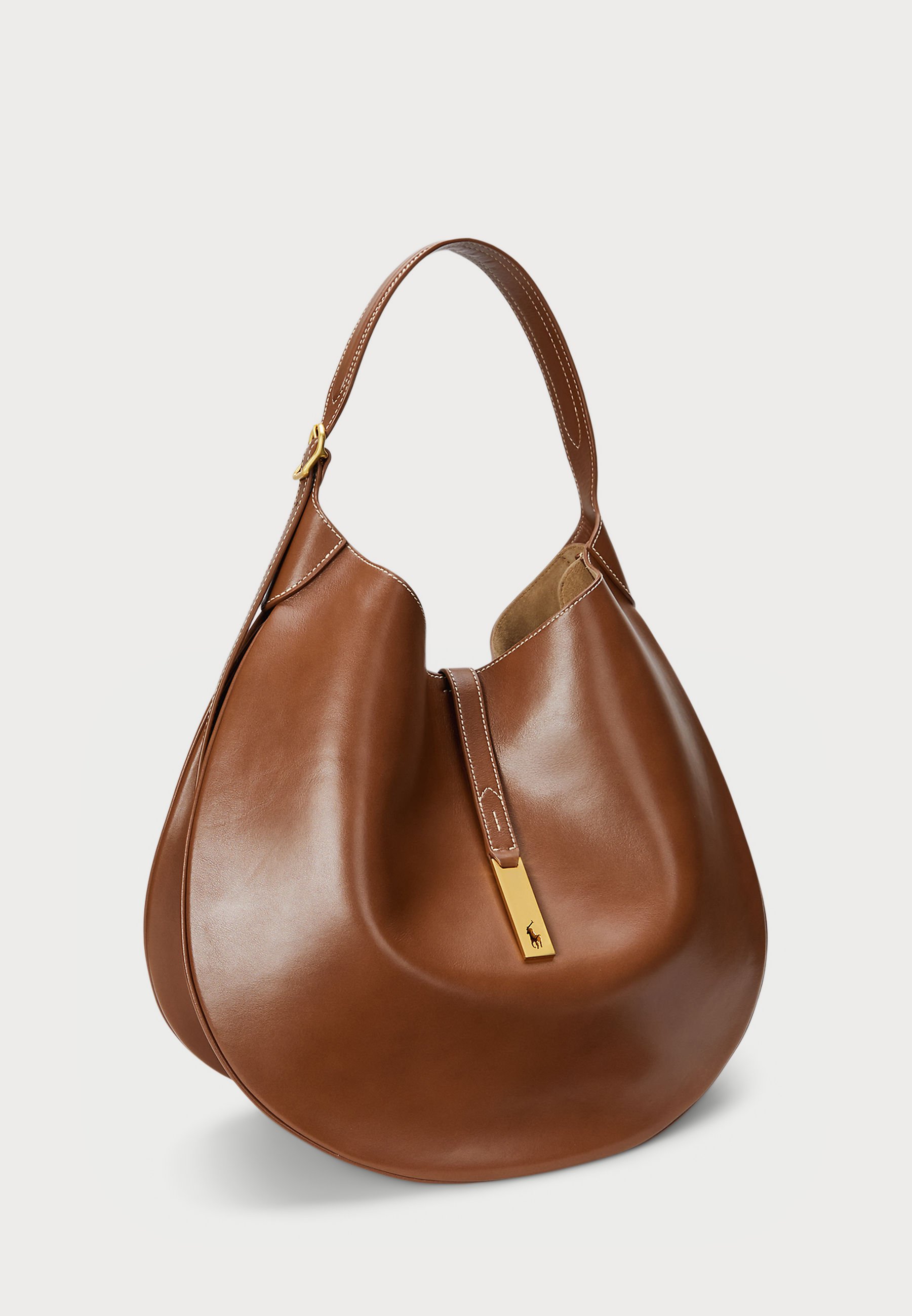 Polo Ralph Lauren POLO ID LARGE CALFSKIN SHOULDER BAG - Mala de