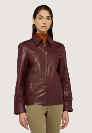 Lederjacke - brown bologna