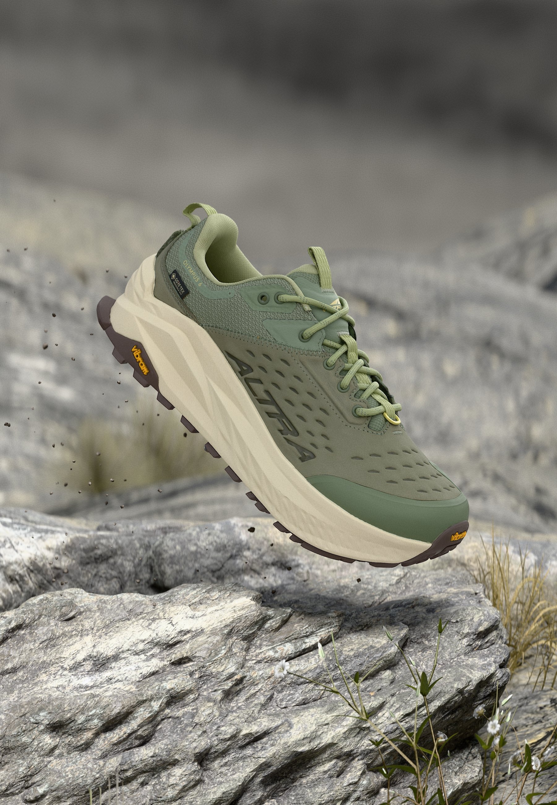 シューズ ALTRA OLYMPUS 6 Altra OLYMPUS 6 LOW GTX - Zapatillas de senderismo - dusty olive