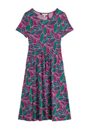 Seasalt Cornwall, SEASALT CORNWALL S/S APRIL DRESS - Trikotaažkleit - leaf magenta
