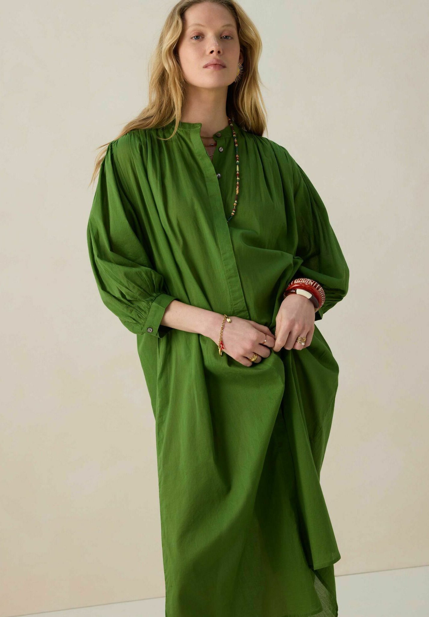 Sissy-Boy MIT TAILLENBAND Blousejurk grün/groen