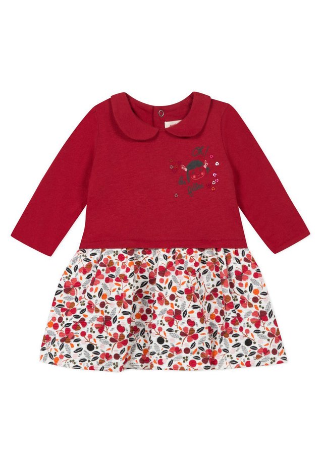 ROBE BIMATIÈRE JERSEY ET TUBIQUE - Robe d'été - brick