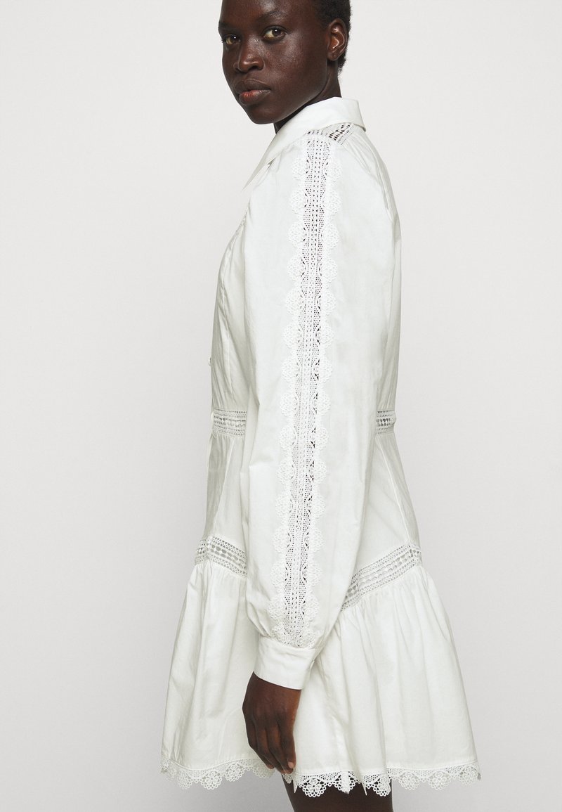 Designers Remix Sandra Short Dress Skjortekjole Cream Offwhite Zalando No