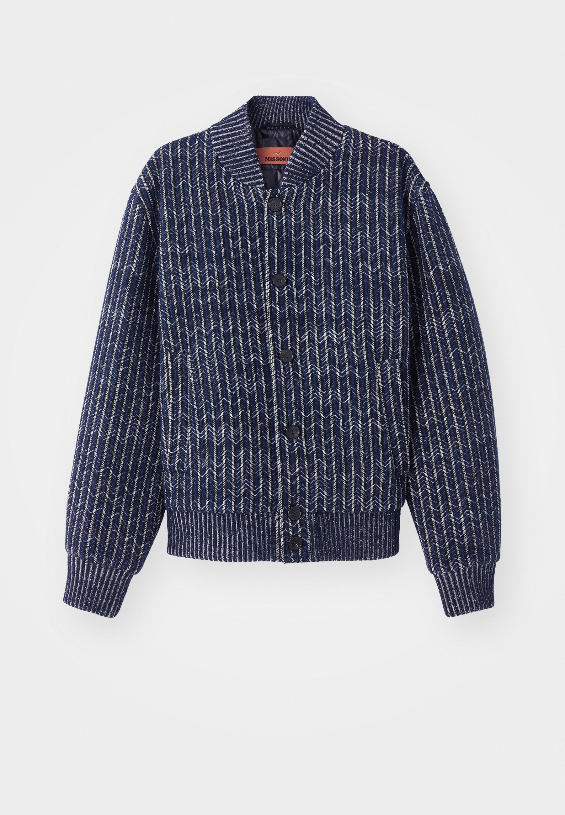 Missoni JACKET - Bomber Jacket - blue/grey/dark blue - Zalando.co.uk