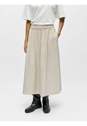 OBJEMERY COATED - A-snit nederdel - birch