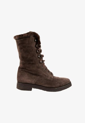 Loro Piana, LACE UP BOOTS BROWN - Bottes de neige - brown