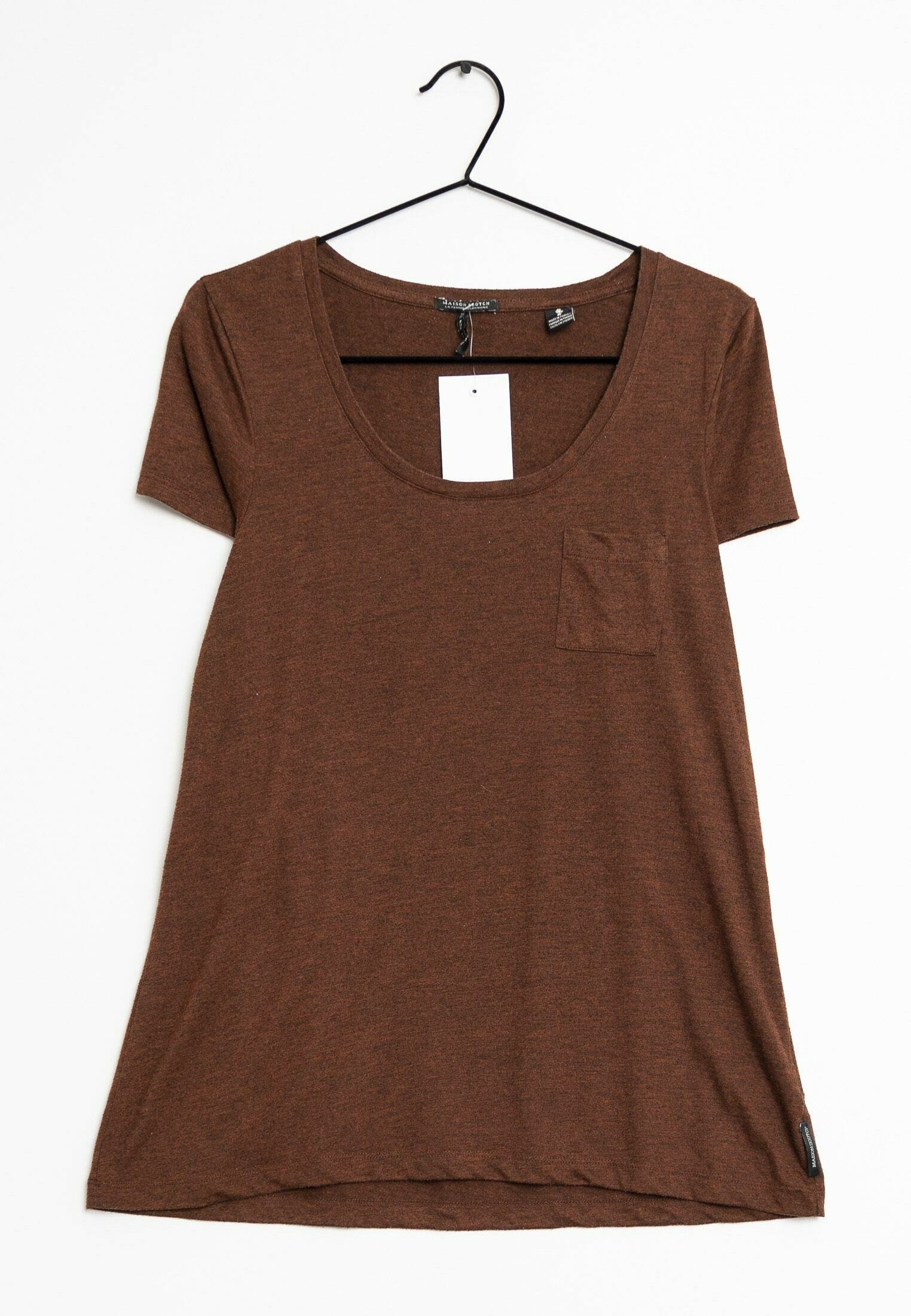 Maison Scotch T-shirt basic - brown/bruin - (Pre-owned) - Zalando.nl