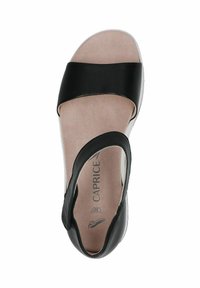 Caprice Sandales compensées - black nappa