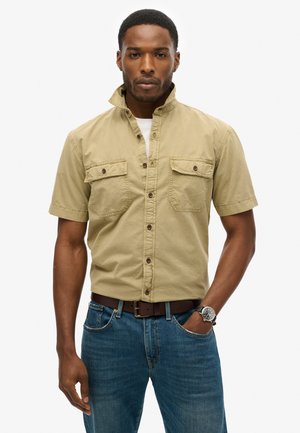 Superdry & Co MILITARY SHORT SLEEVE  - Chemise - canyon sand brown