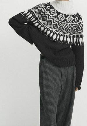 Massimo Dutti Pullover - black