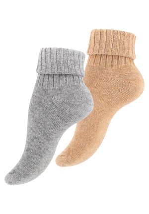 2 PACK - Chaussettes - hellgrau beige