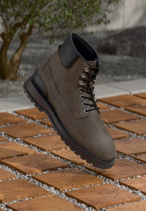 GANT CLAFTON - Gležnjače s vezicama - dark gray