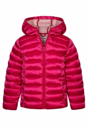 HOODED PADDED PUFFER - Lagana jakna - pink