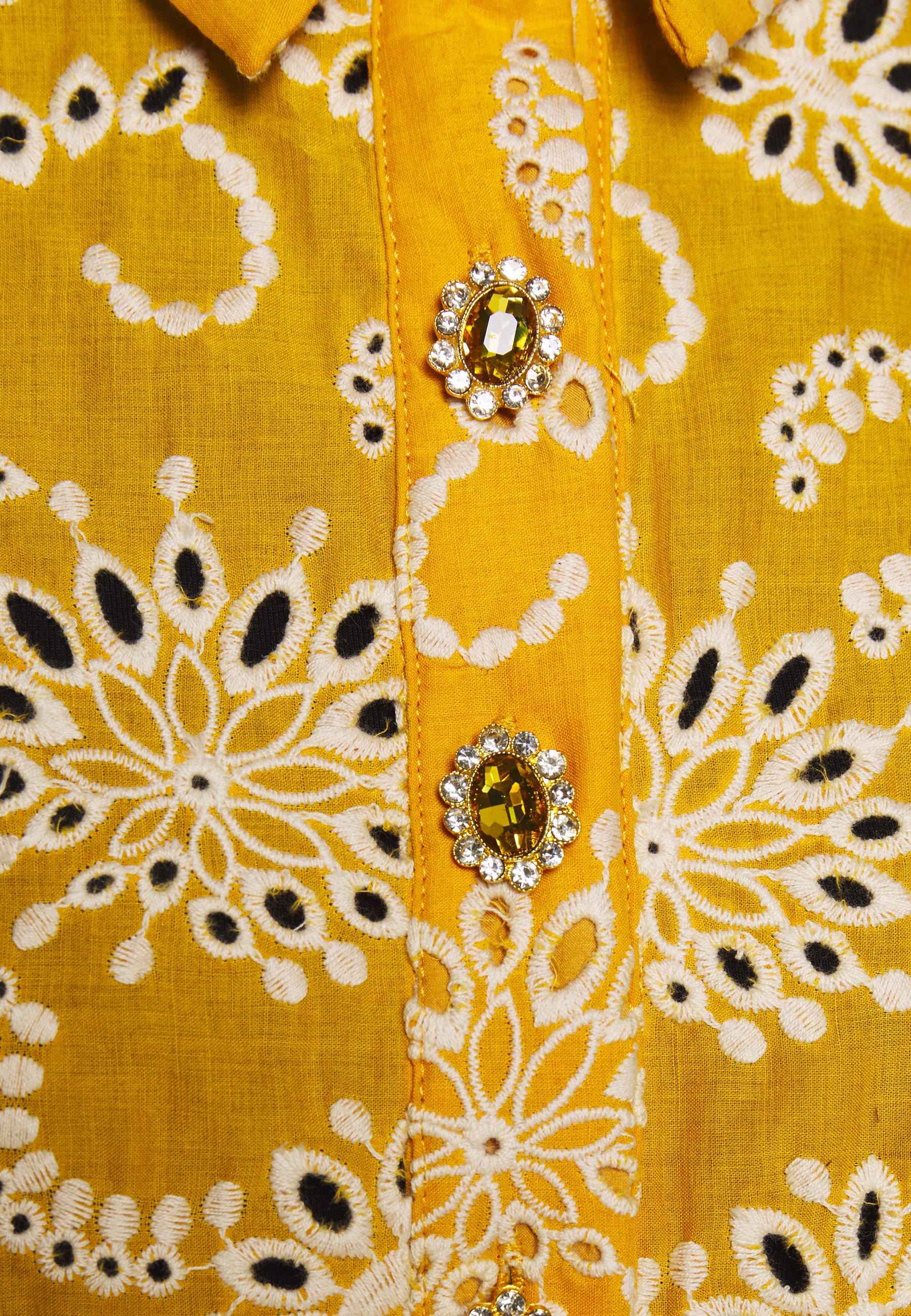 Sister Jane BROIDERY RANCH SCALLOP SHIRT Bluser yellow Sister Jane BROIDERY RANCH SCALLOP SHIRT - Bluser - yellow