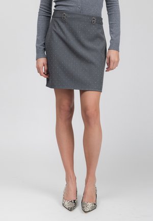 RHINESTONES  - A-lijn rok - grey