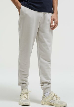 MIT TWILL-STRUKTUR - Jogginghose - stone