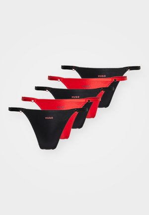 GIFT 5 PACK - G-strenge - black/red