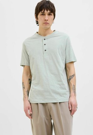 BLUNIXS HENLEY - T-Shirt basic - aqua gray