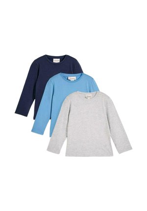 3ER PACK - Maglietta a manica lunga - blue