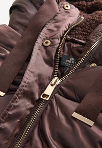 Next LONGLINE WAISTED PADDED-REGULAR FIT - Zimní kabát - burgundy red