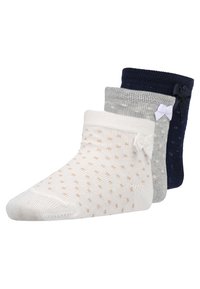 Ewers 3 PACK - Socken - latte/grau/navy