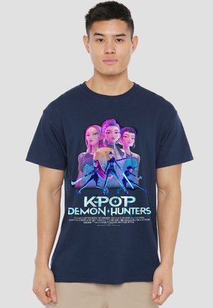K-POP DEMON HUNTERS - HUNTRIX HUNTR/X BILLBOARD POSTER - T-Shirt print - dark blue
