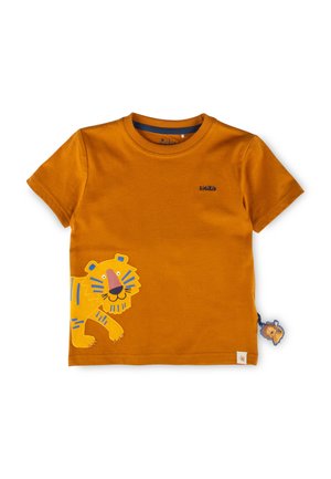 SIGI TIGER & LÖWE - T-shirt con stampa - ockergelb