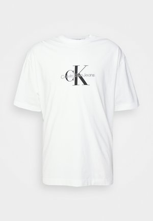 MONOLOGO TEE UNISEX - Camiseta estampada - bright white