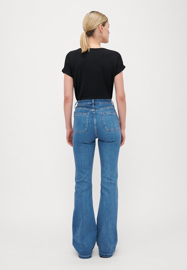 70S HERON - Flared Jeans - medium indigo3