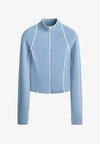 LIGHT WARM PIPING TECHNICAL JACKET - Training jacket - blue