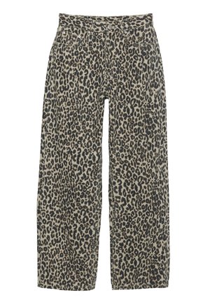 LEOPARD PRINT - Vrećaste traperice - brown