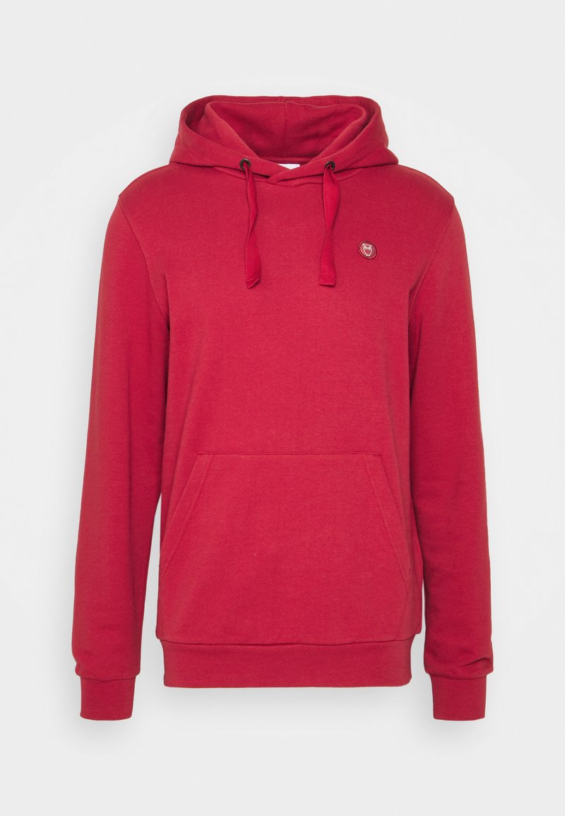 Herren Kapuzenpullover | KnowledgeCotton Apparel ELM HOOD BADGE VEGAN Kapuzenpullover garnet/rot - SM35588 Herren Kapuzenpullover | KnowledgeCotton Apparel ELM HOOD BADGE VEGAN Kapuzenpullover garnet/rot - SM35588