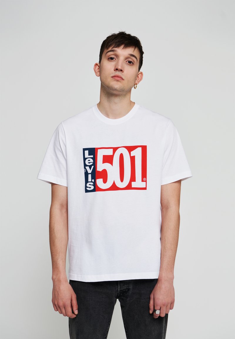 Levi's® RELAXED FIT TEE - T-shirt estampada - white