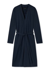 Schiesser - Accappatoio Uomo In Tessuto Resistente, Blu, Con Maniche Lunghe