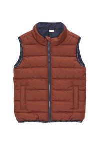 s.Oliver STEPP MIT PASPELIERUNG - Weste - rubinrot