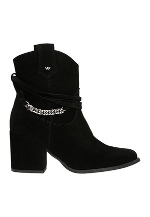 Bottines de cowboy / motard - black