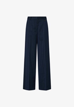 LIU JO, LIU JO PINSTRIPE STRAIGHT PANTS - Pantalon classique - dark blue