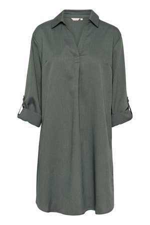 Košilové šaty - balsam green melange