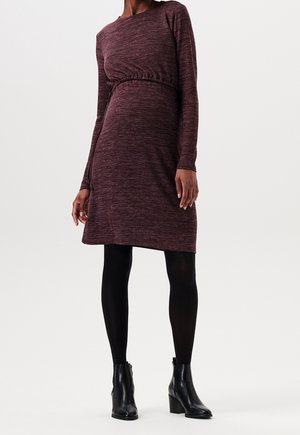 Gebreide jurk - dark brown