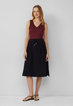 A-line skirt - schwarz