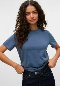 Vero Moda 2ER-SET KLASSISCHES  MIT RUNDHALS - Basic T-shirt - blau