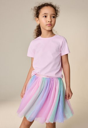 Next REGULAR FIT - PULL ON - Falda acampanada - pink rainbow