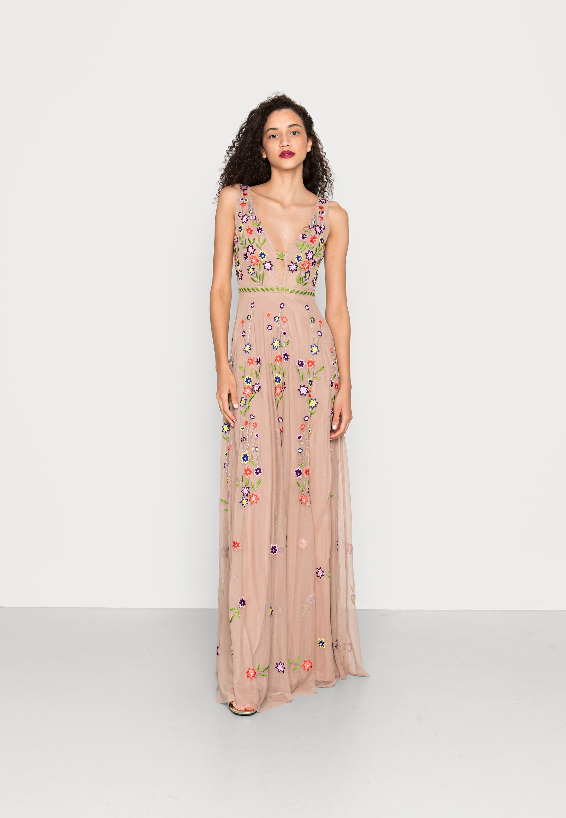 Lace \u0026 Beads MARSIA MAXI - Galajurk - taupe/beige - Zalando.nl