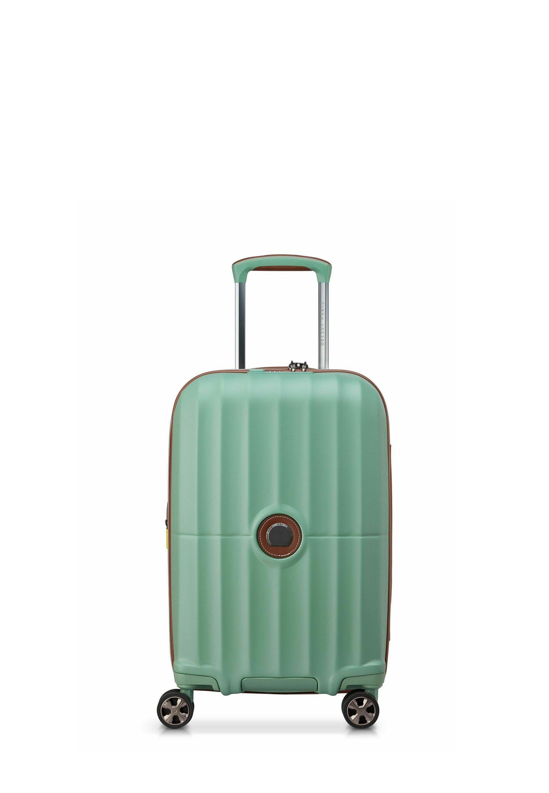 Valise Cabine DELSEY Paris Shadow 5.0 4DR 66 Cm - Coque Dure Polycarbonate Vert - Neuf