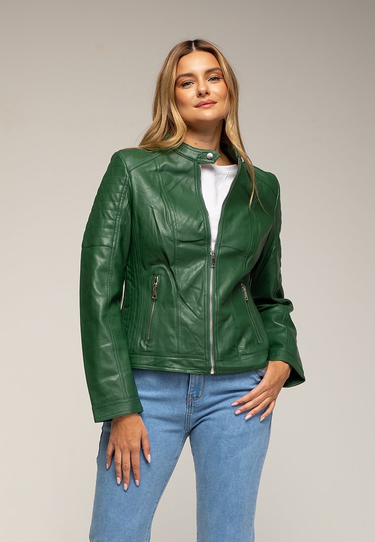 Tantra Imitatieleren jas groen