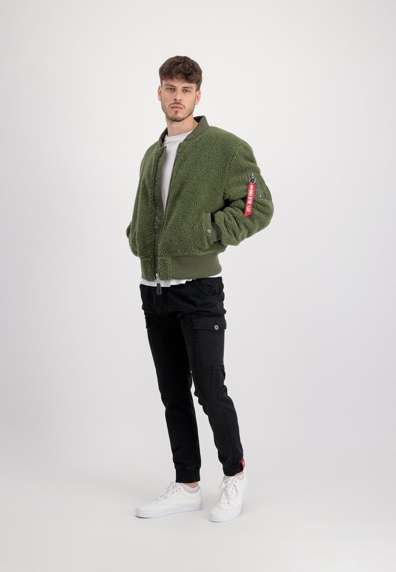 alpha industries Fleecejas olijfgroen