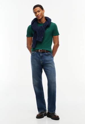 Tommy Jeans, SLIM TEE 2 PACK - T-shirts basic - dark blue / velvet green