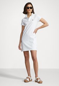 Polo Ralph Lauren - SHORT SLEEVE CASUAL DRESS - Robe de jour - white - 1