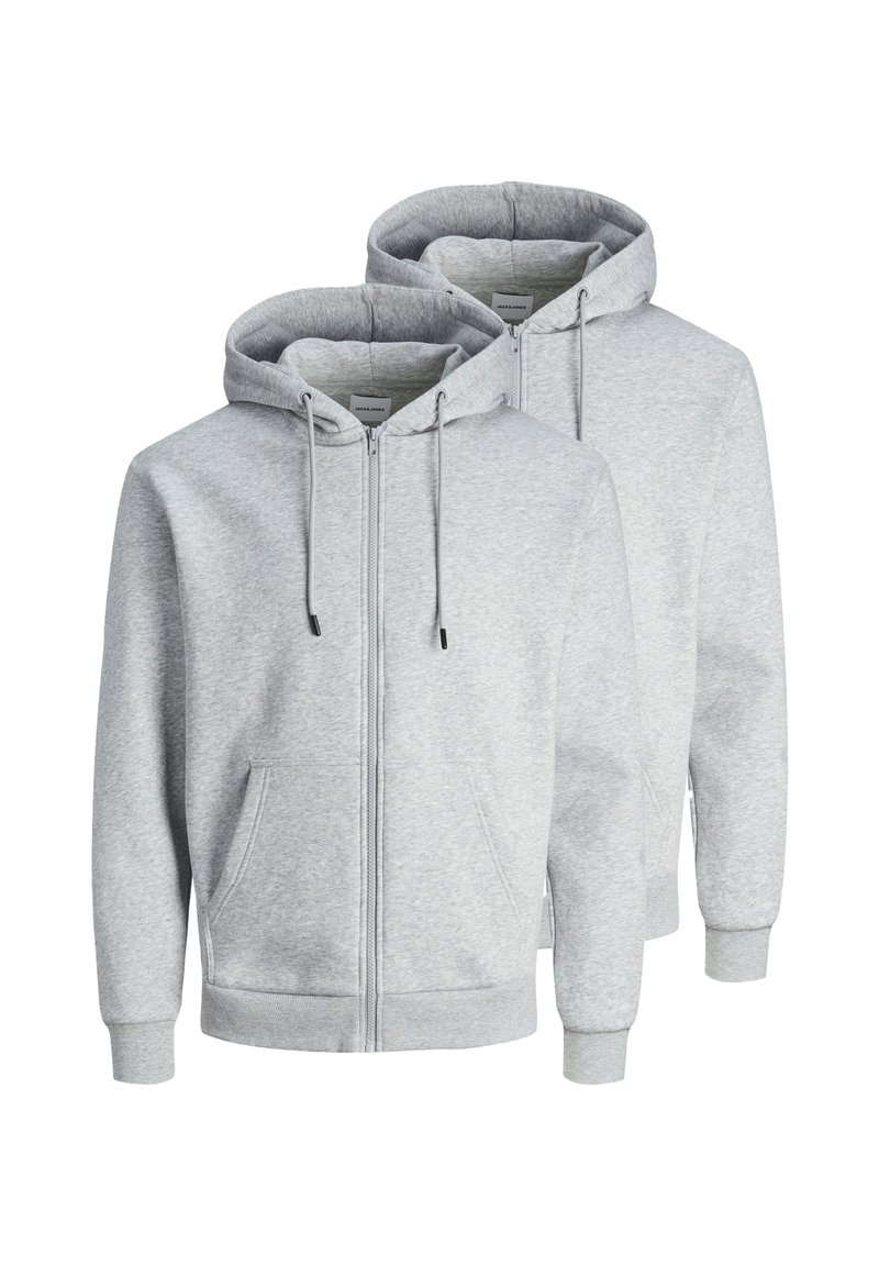 Jack Jones HOODIE 2ER PACK BRADLEY Zip-up sweatshirt light